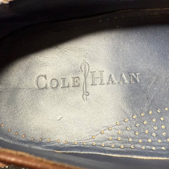 Cole Haan Mens Wingtip Oxford Dress Shoes 11.5 M Brown Leather - Picture 4 of 8